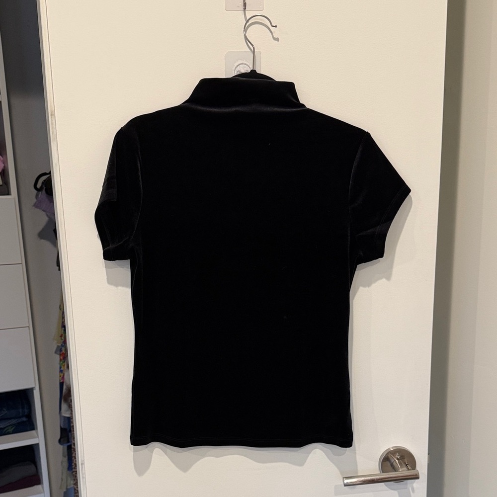 Banana Republic Factory Elegant Black Short Sleeve Top